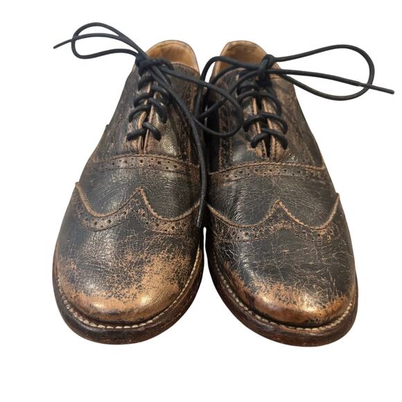 Bed|stu Lita Channing Oxford Distressed leather shoes - Picture 8 of 9